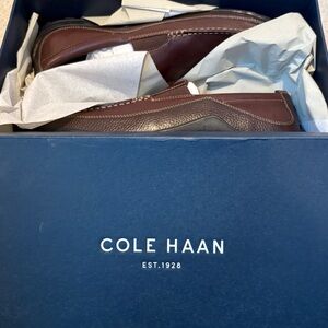 Cole Haan Men's Brown Leather Loafers